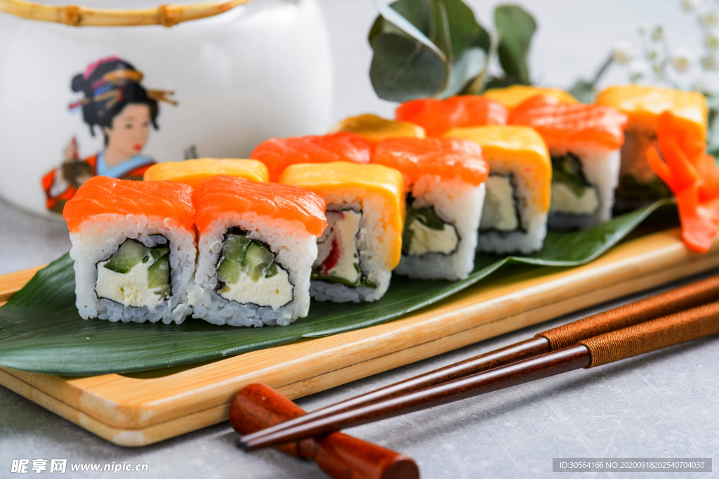 日本寿司美食食材背景素材
