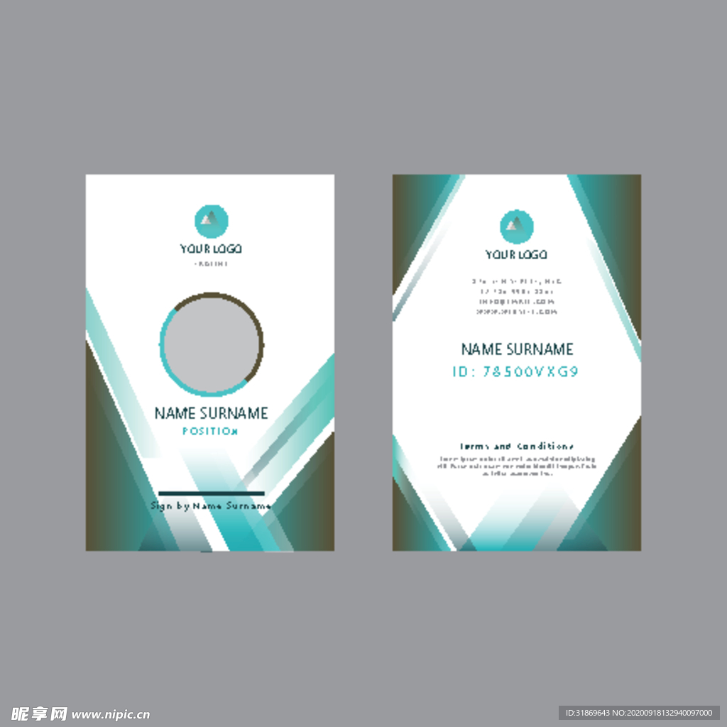 工作证 工牌 吊牌图片