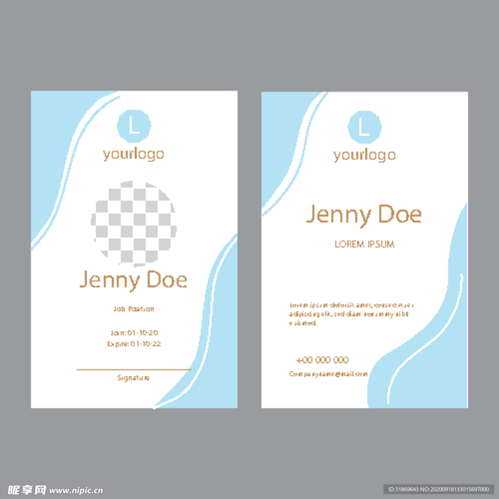 工作证 工牌 吊牌图片