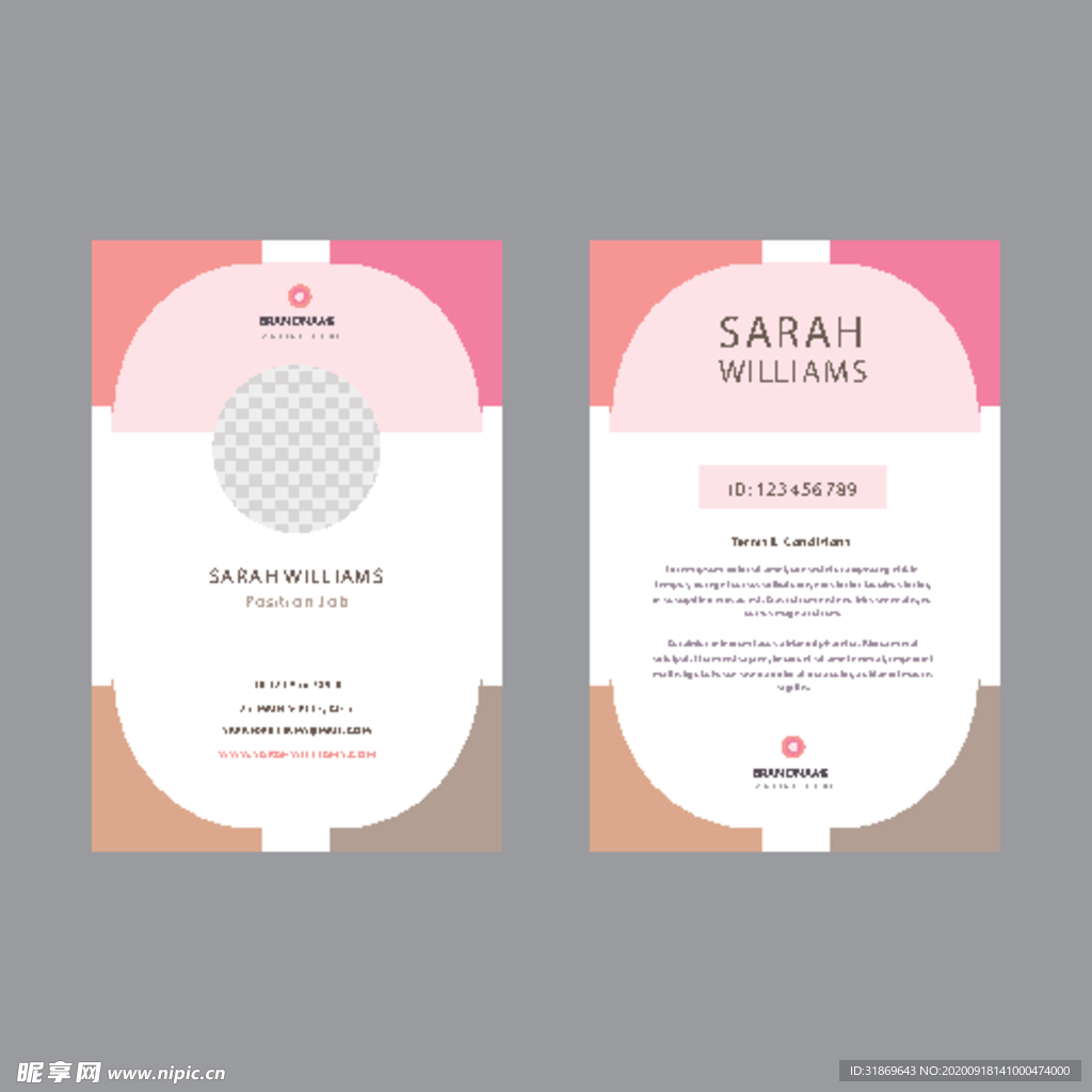 工作证 工牌 吊牌图片