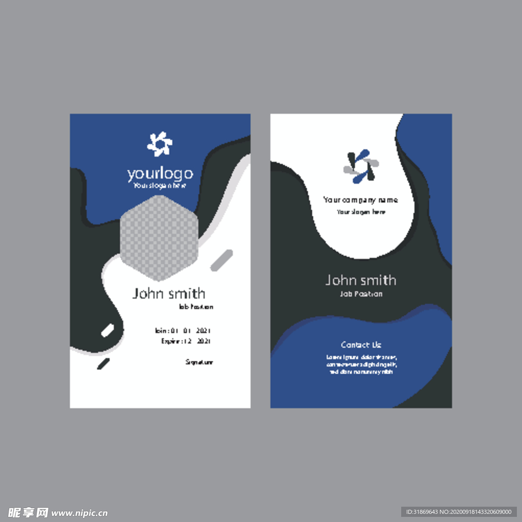 工作证 工牌 吊牌图片