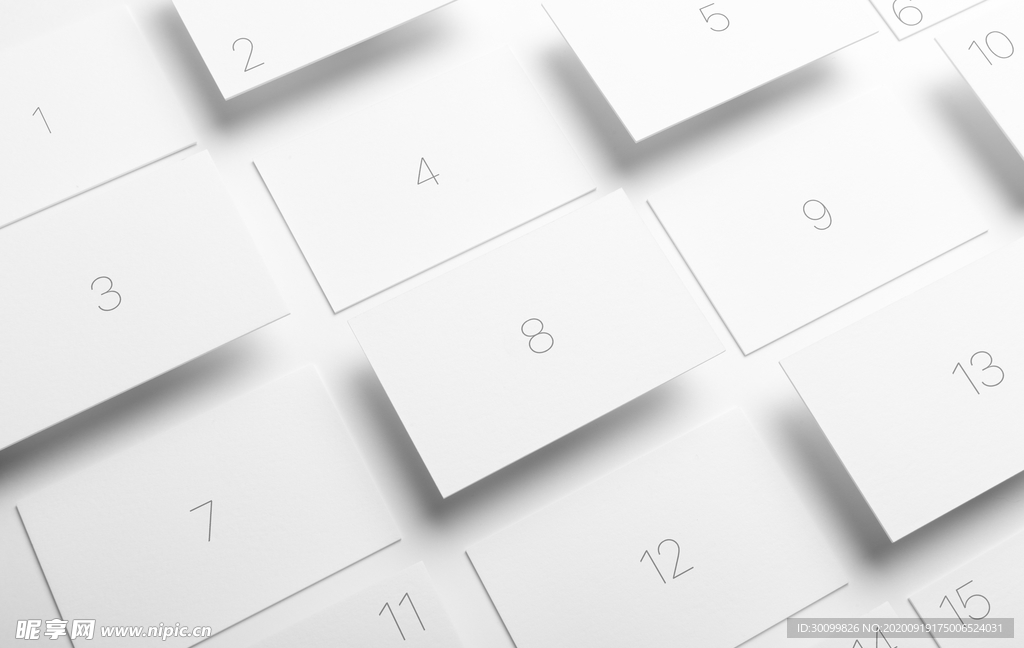 商务卡片名片高端样机