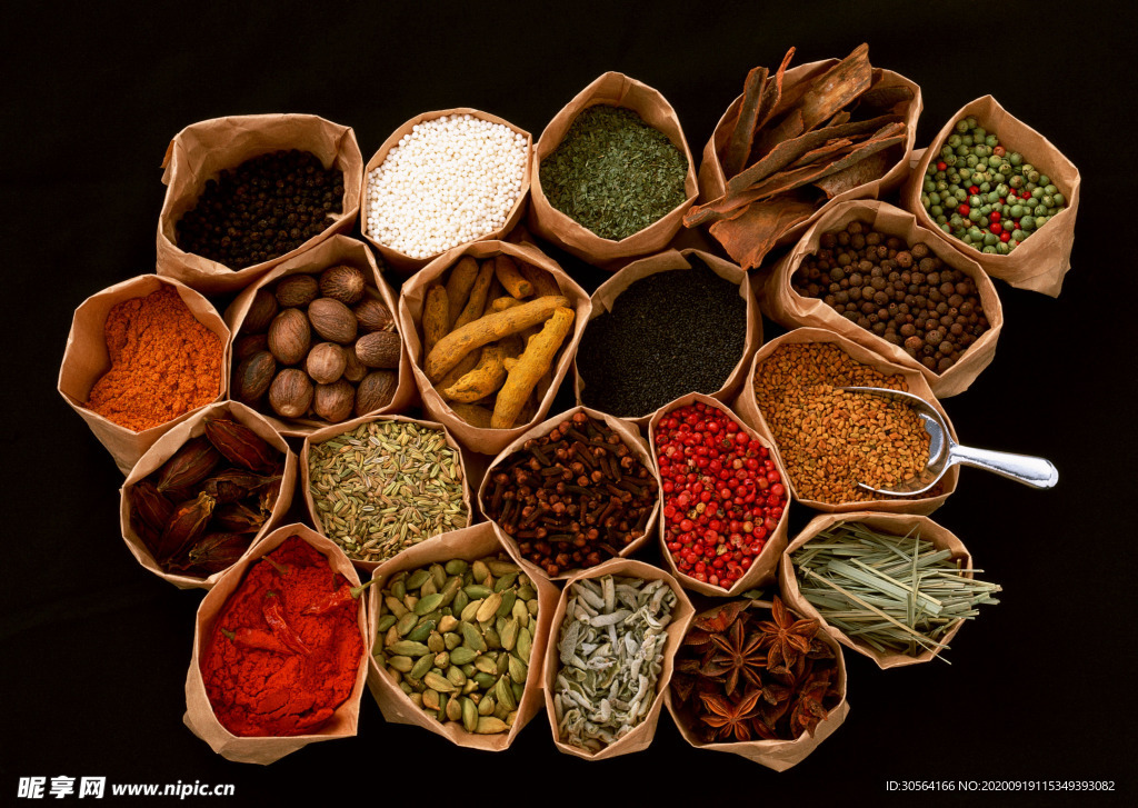 配料香料食材背景素材