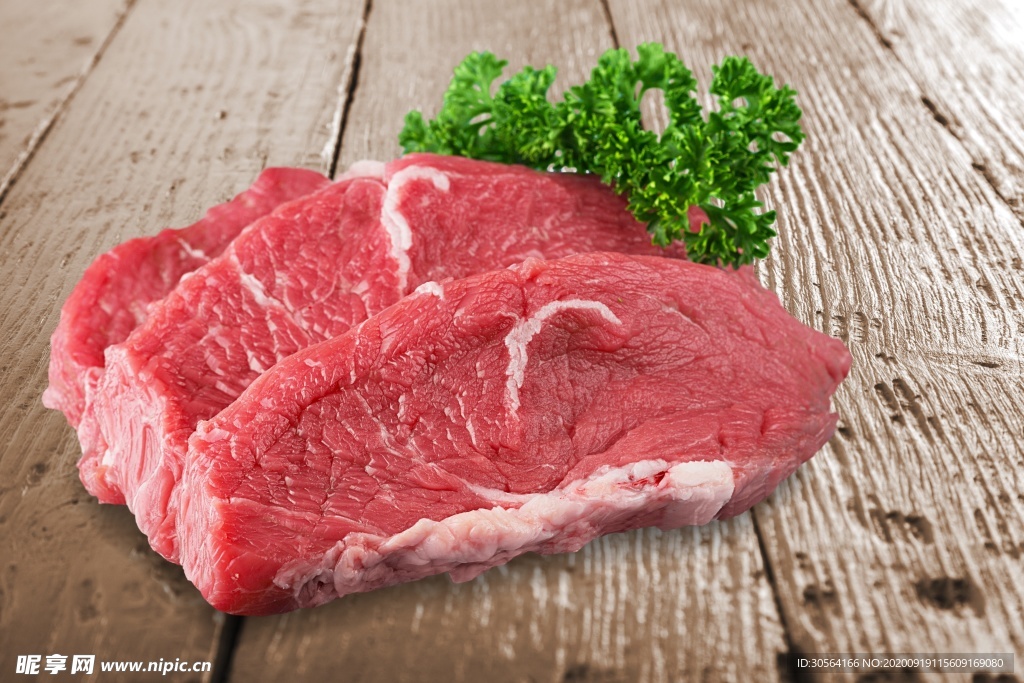 牛肉肉块美食食材背景素材