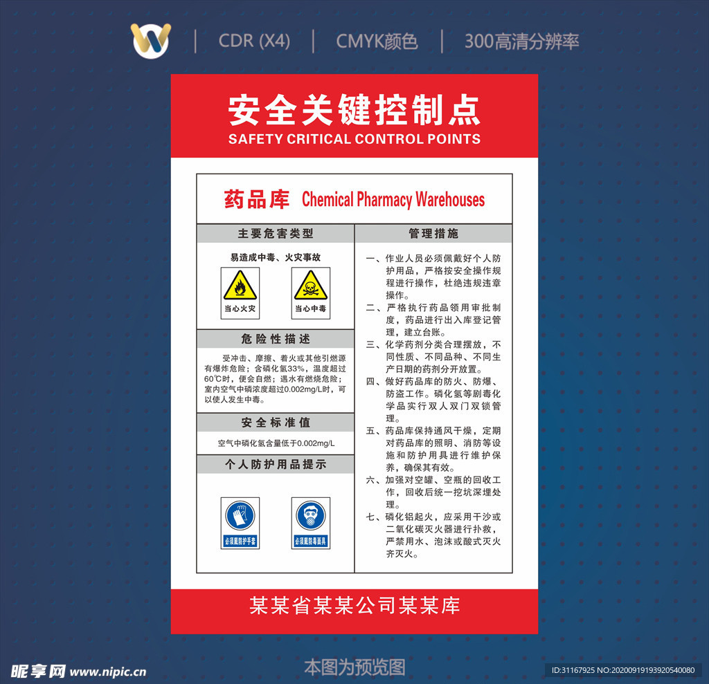 药品库安全关键控制点
