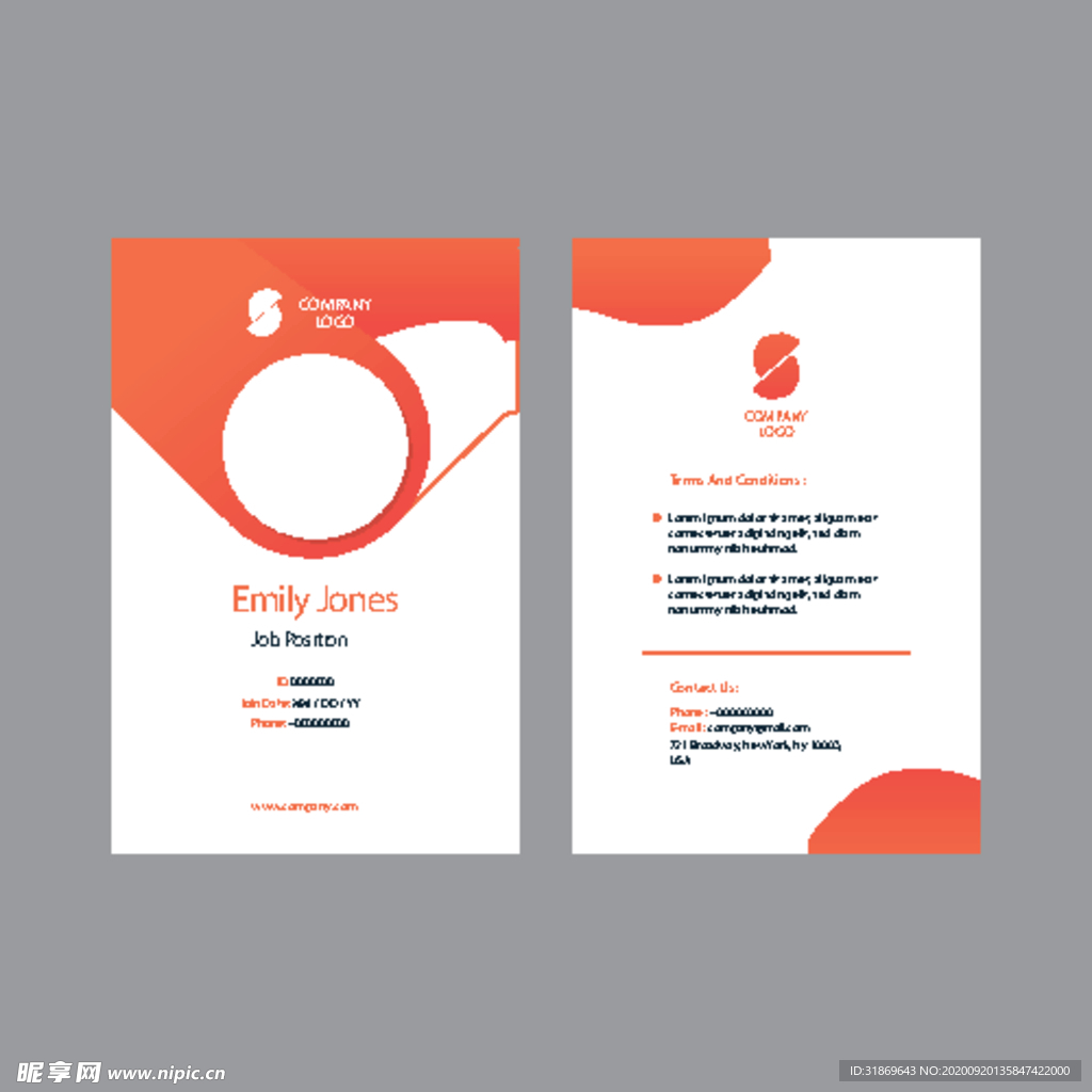 工作证 工牌 吊牌图片