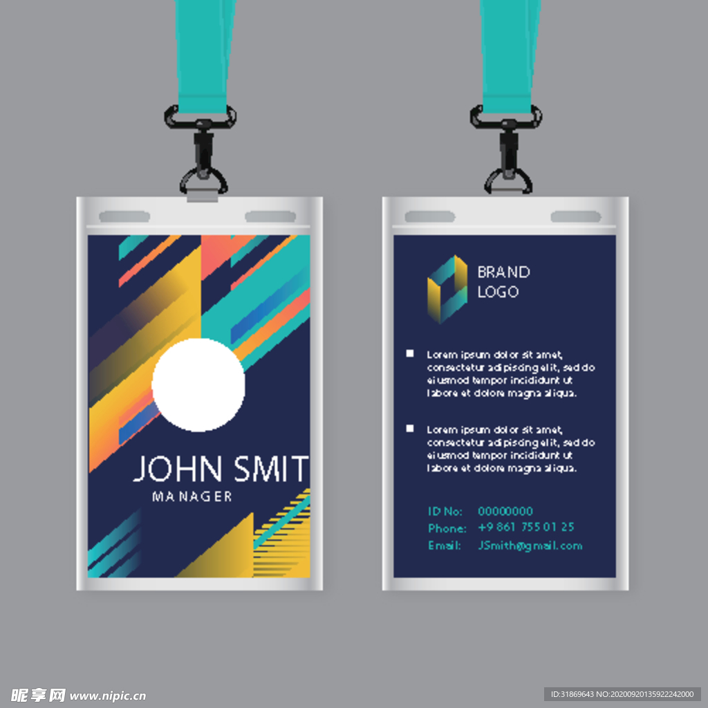 工作证 工牌 吊牌图片