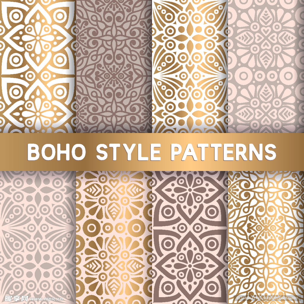 花纹无缝图案 无缝印花