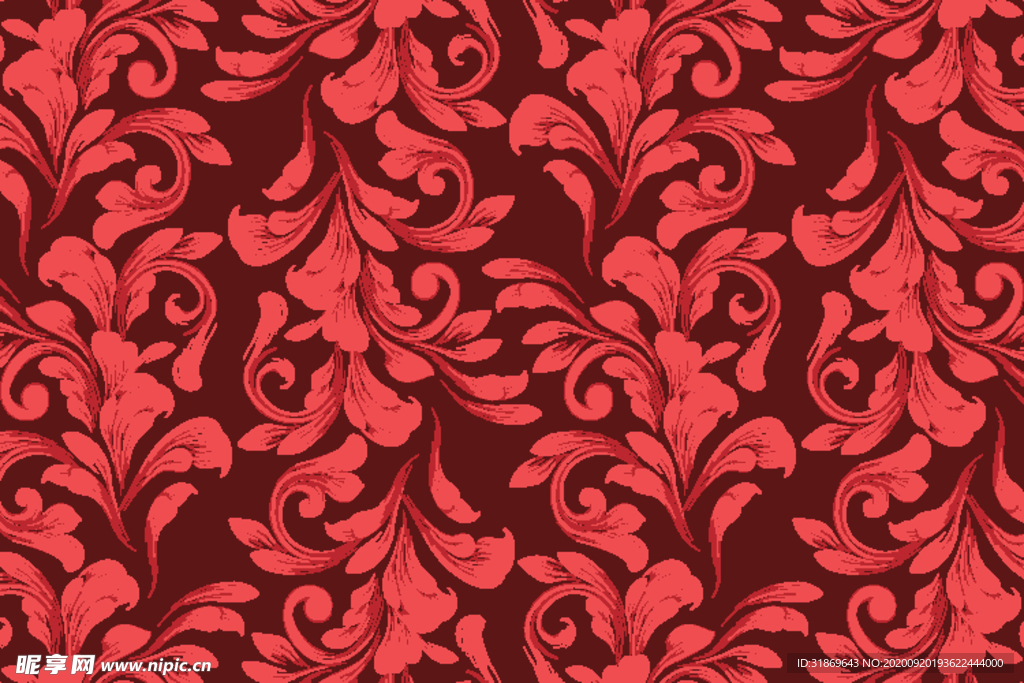 花纹无缝图案 无缝印花