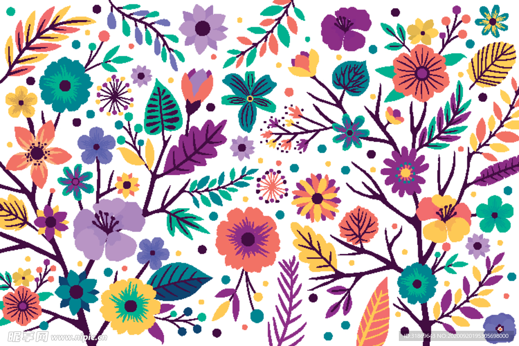 花纹无缝图案 无缝印花