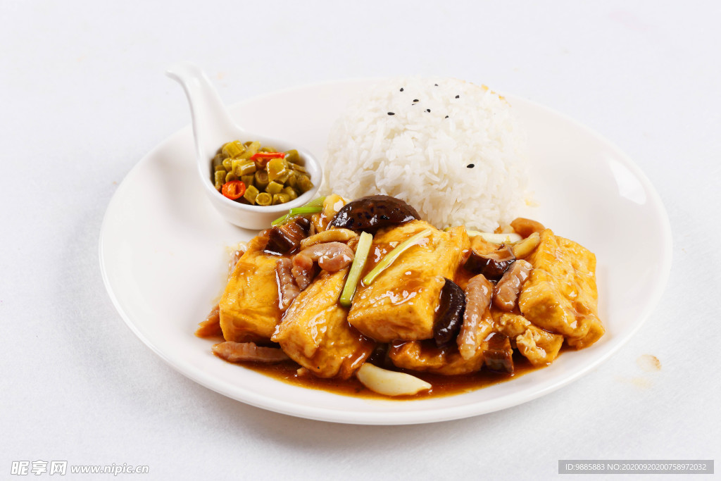 红烧豆腐饭