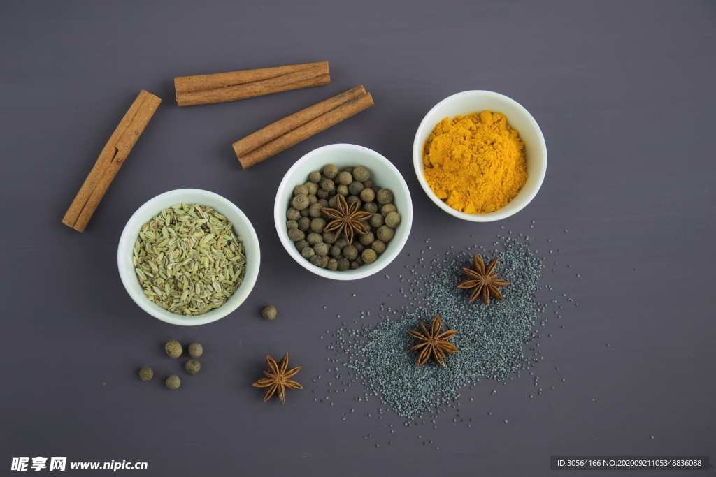 调料肉桂食材配料背景素材