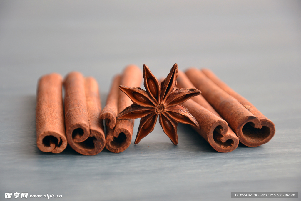 肉桂八角食材配料背景素材