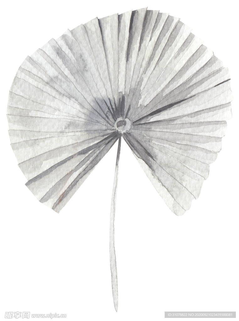 北欧小清新水彩植物图案