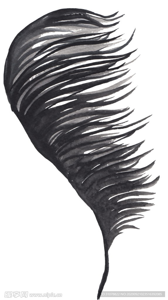 北欧小清新水彩植物图案