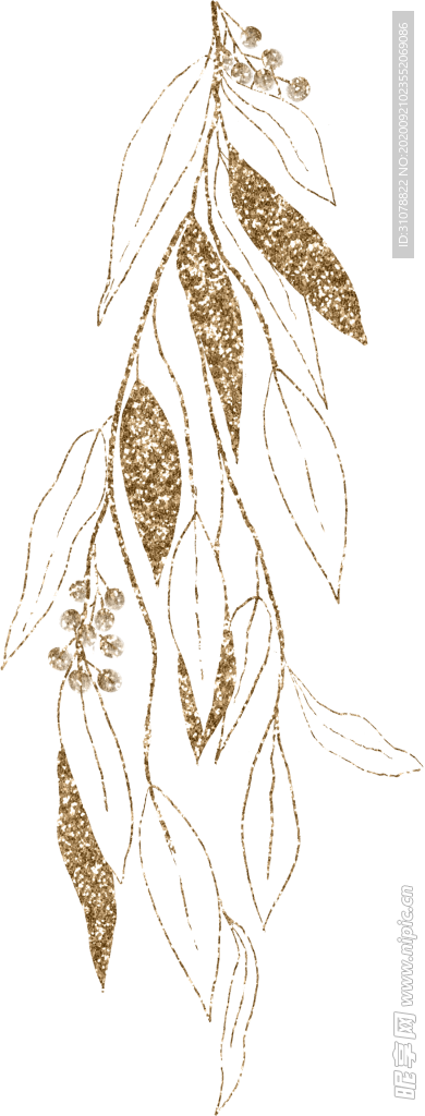 北欧小清新水彩植物图案