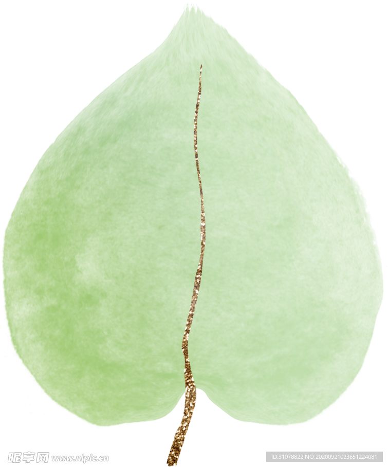 北欧小清新水彩植物图案