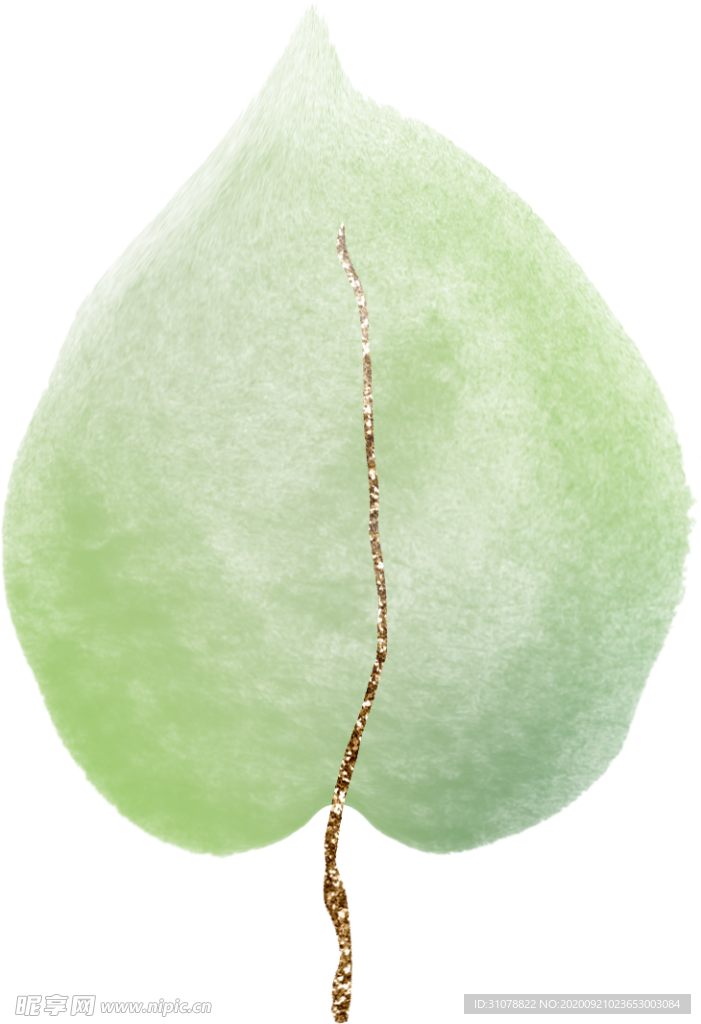 北欧小清新水彩植物图案