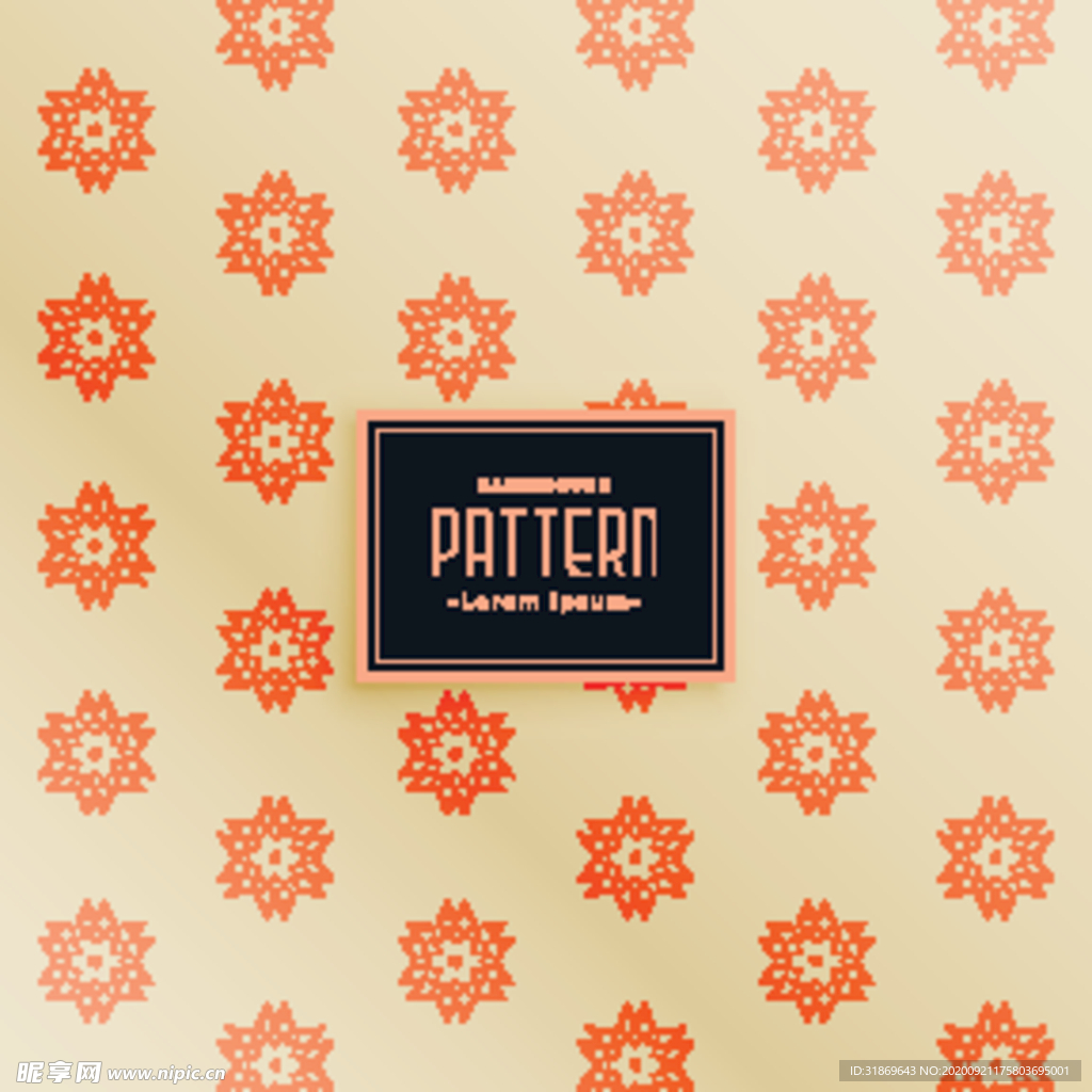 花纹无缝图案 无缝印花