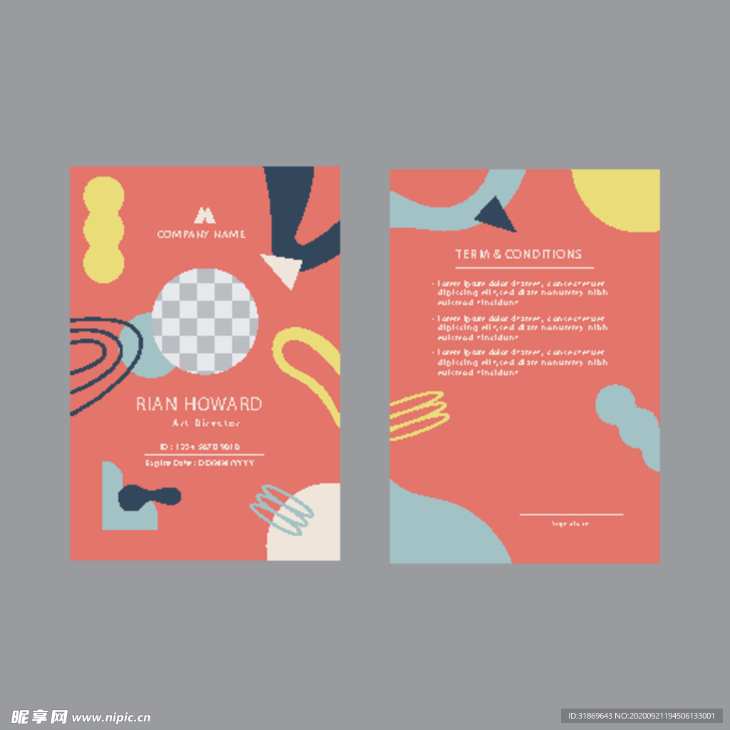 工作证 工牌 吊牌图片