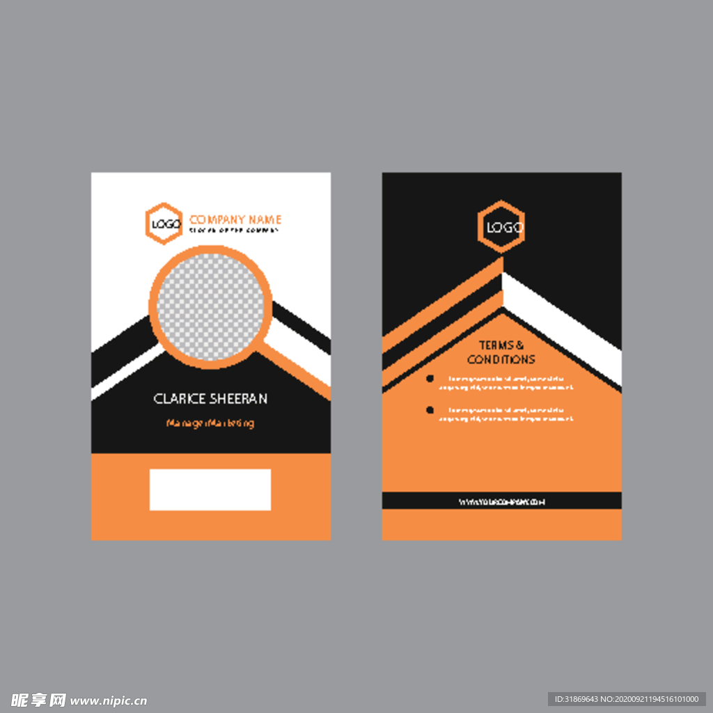 工作证 工牌 吊牌图片