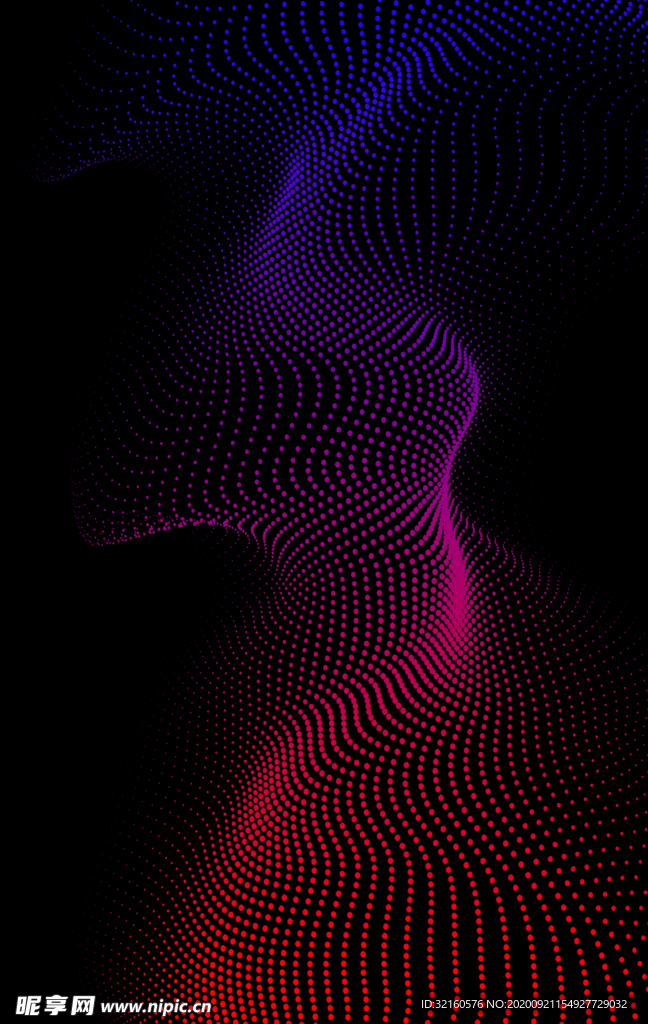 科技线条科技感科技红蓝渐变