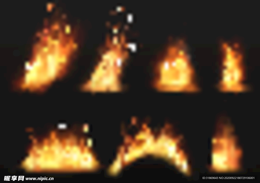 火焰 火苗 火圈 烟雾