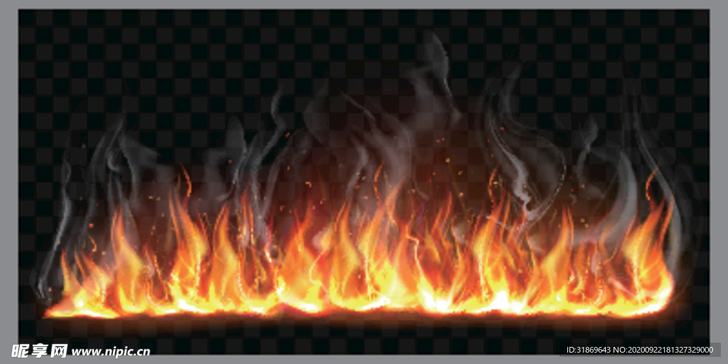火焰 火苗 火圈 烟雾