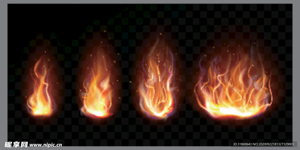 火焰 火苗 火圈 烟雾