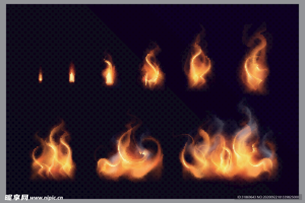 火焰 火苗 火圈 烟雾