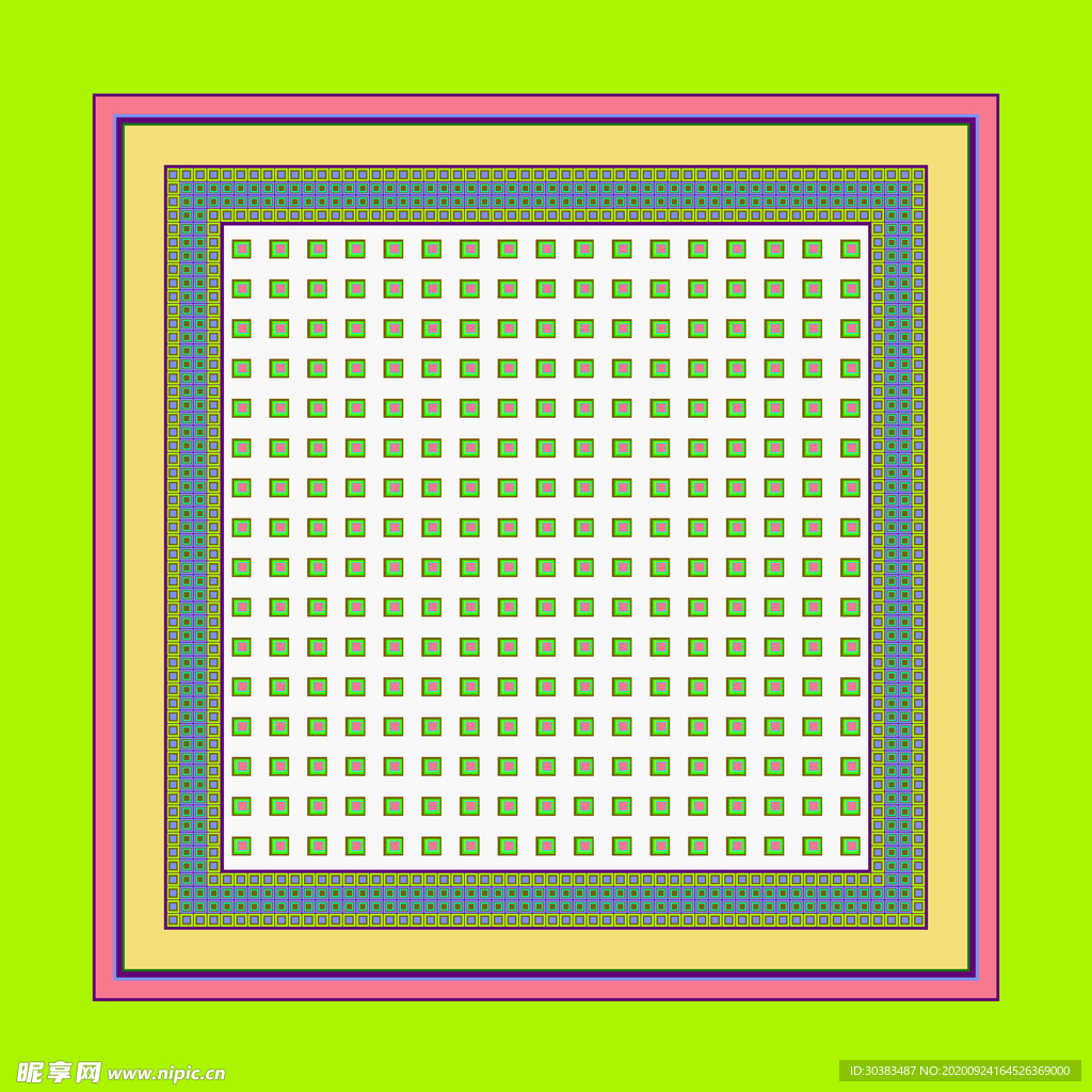 方巾 方格 色块