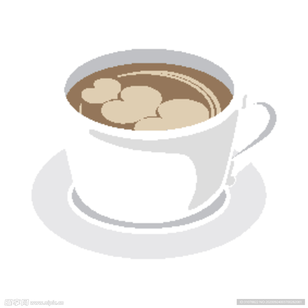 夏日冷饮矢量插画