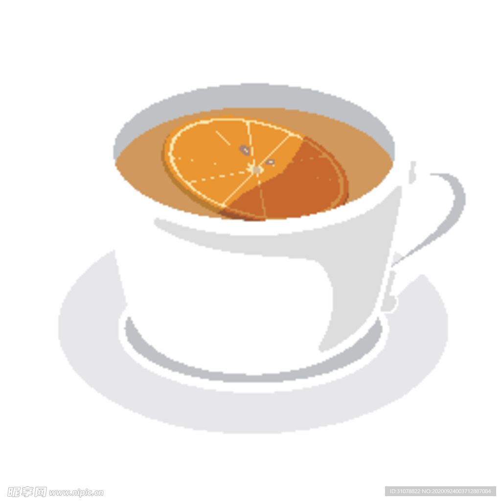 夏日冷饮矢量插画