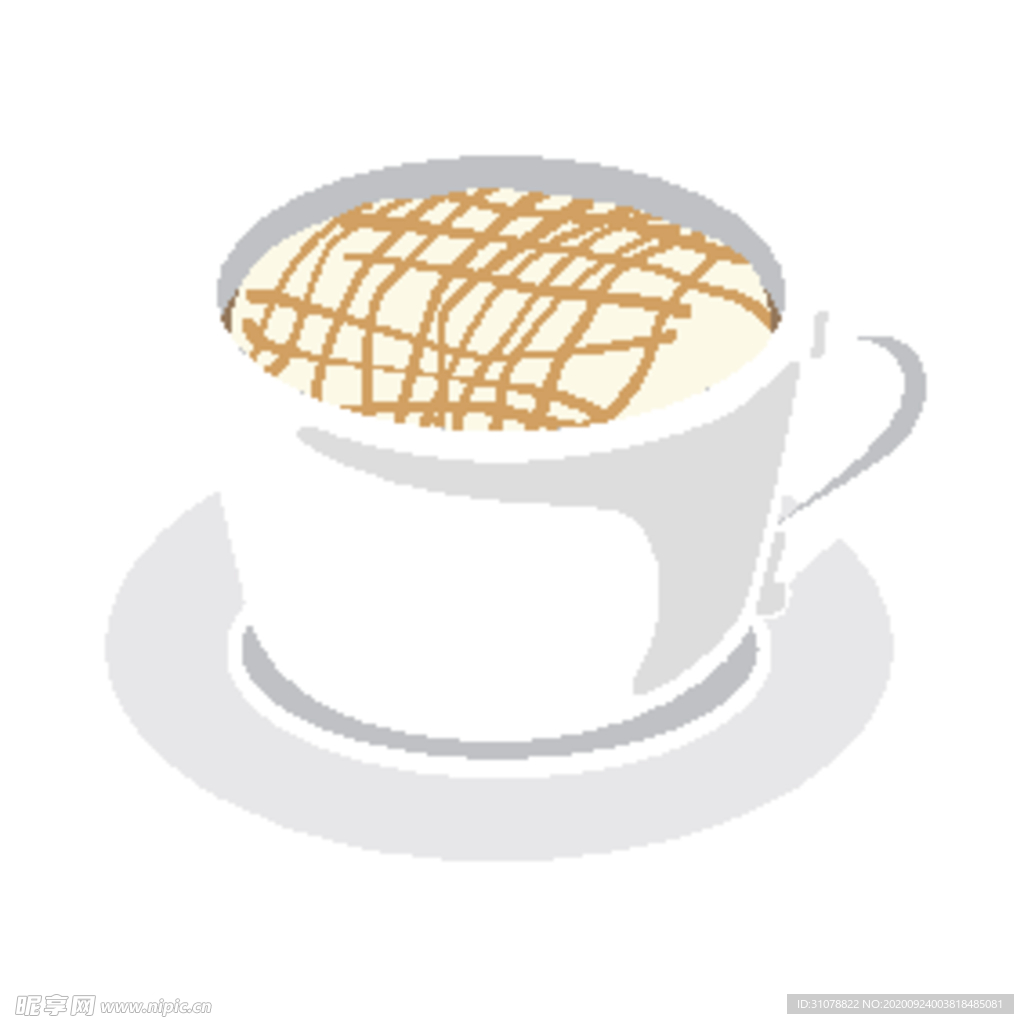 夏日冷饮矢量插画