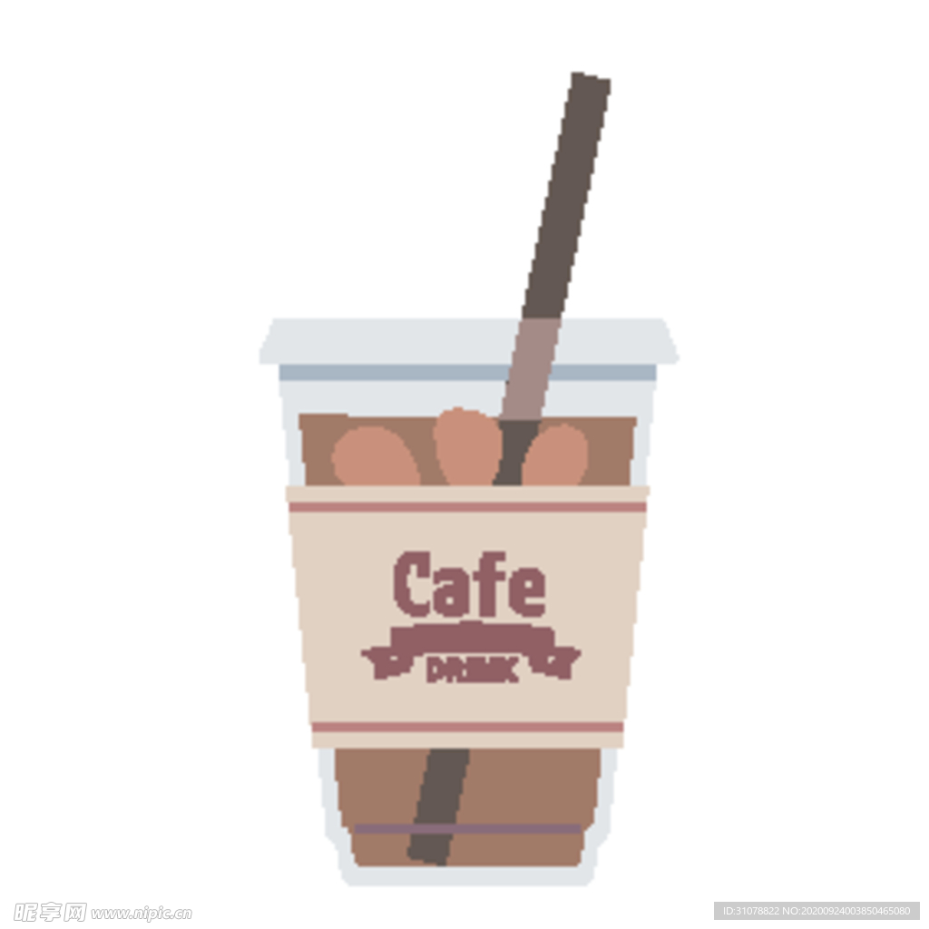 夏日冷饮矢量插画