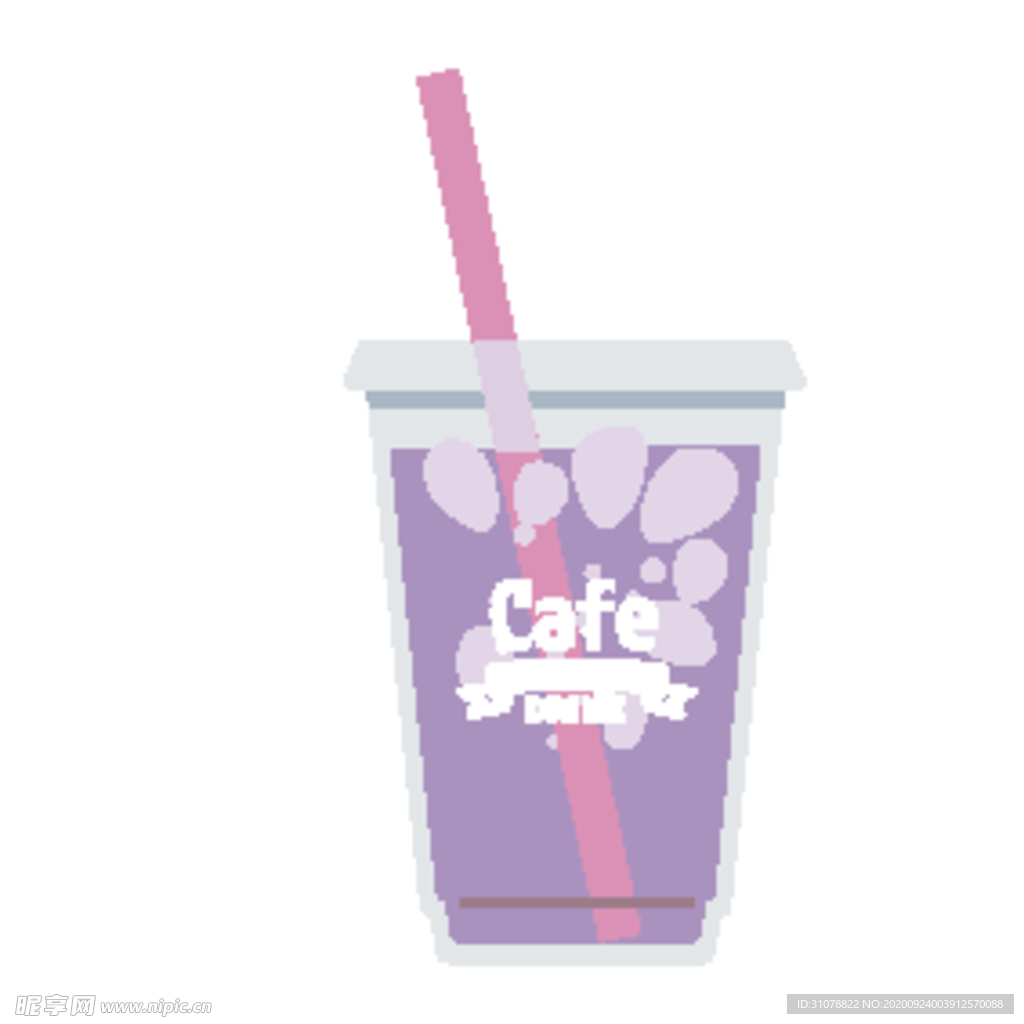 夏日冷饮矢量插画