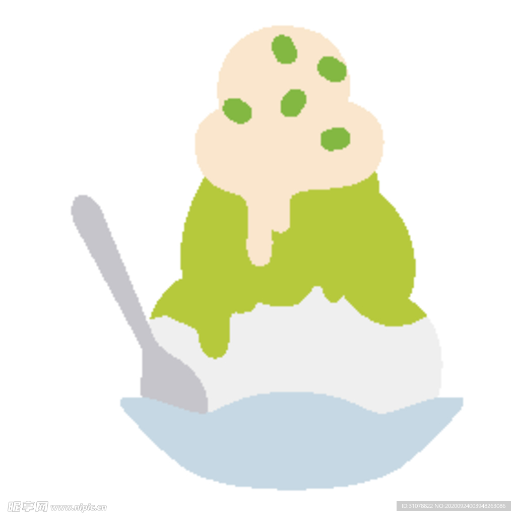 夏日冷饮矢量插画