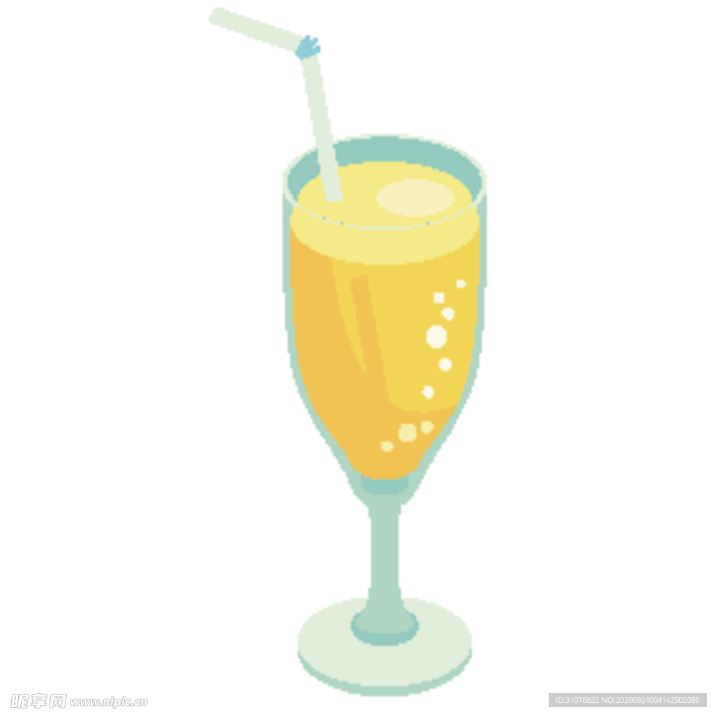 夏日冷饮矢量插画