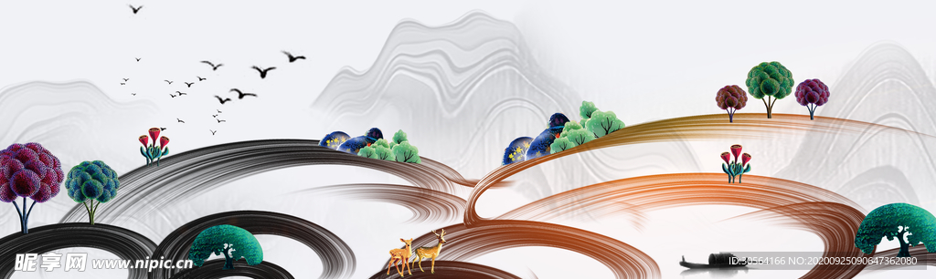 地产复古宣传活动海报素材