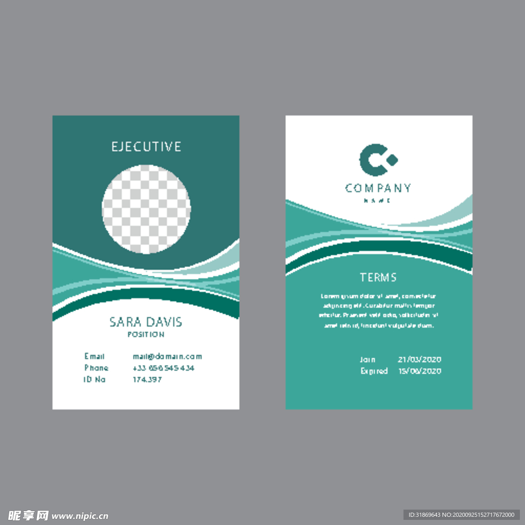 工作证 工牌 吊牌图片