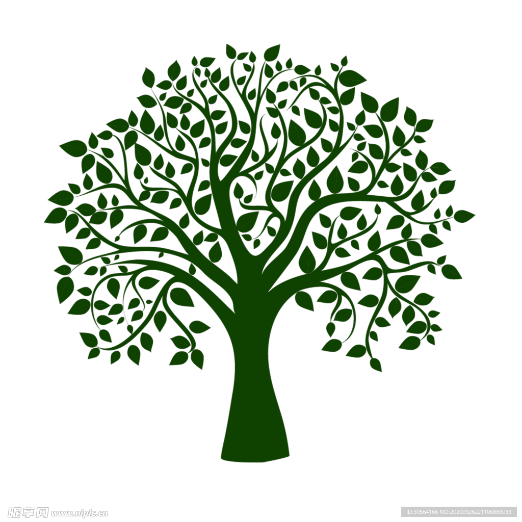 树木树叶标志标识海报素材