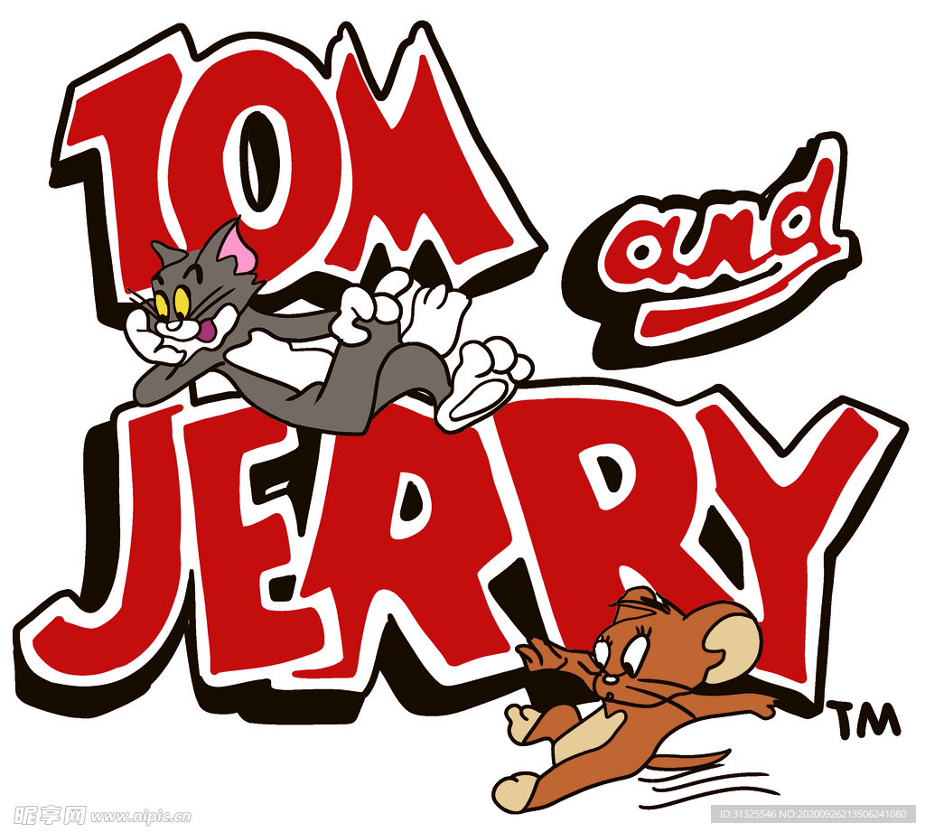汤姆  杰克  字体 猫 老鼠