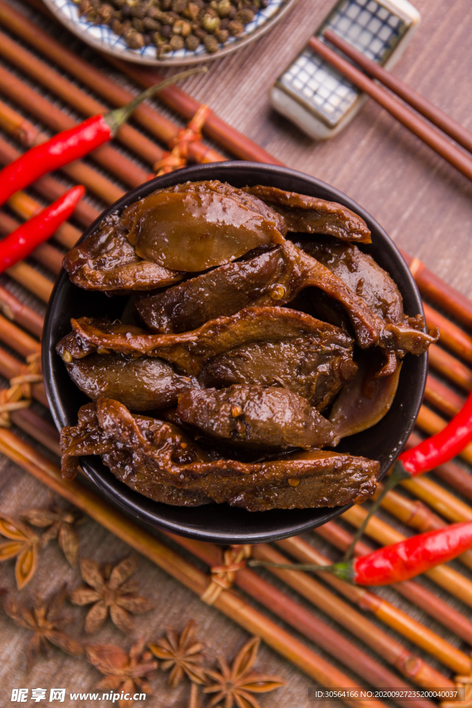 鸭胗美食食材背景海报素材