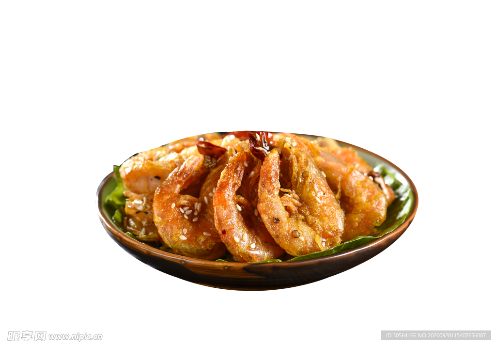 油焖大虾美食食材海报素材