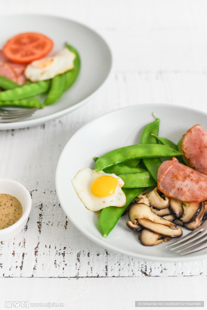 荷兰豆食物美食背景海报素材