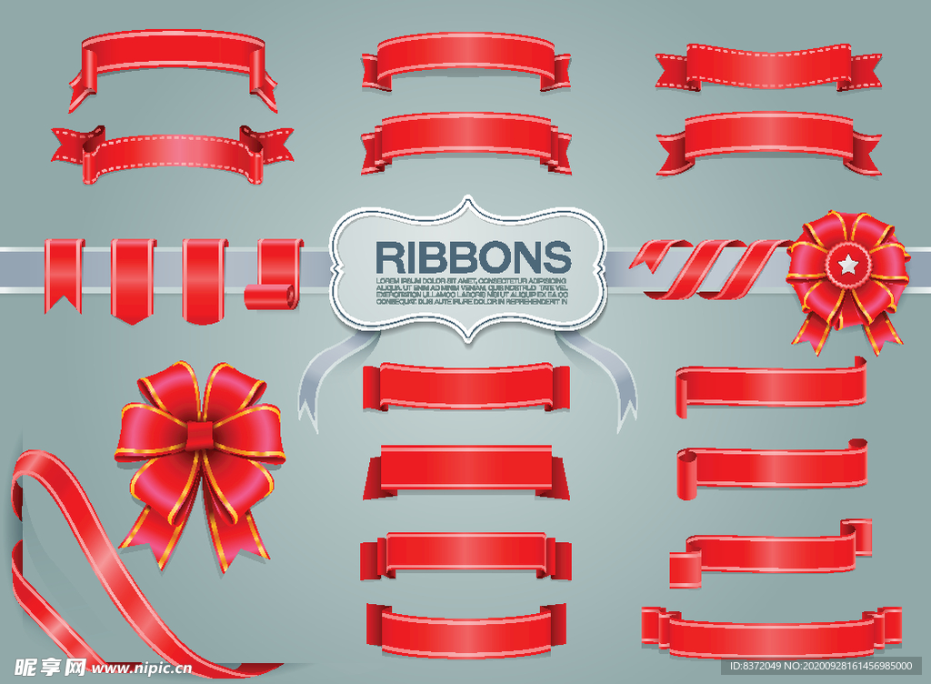 飘带 丝带 标题