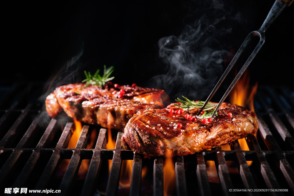 牛排美食食材活动海报素材