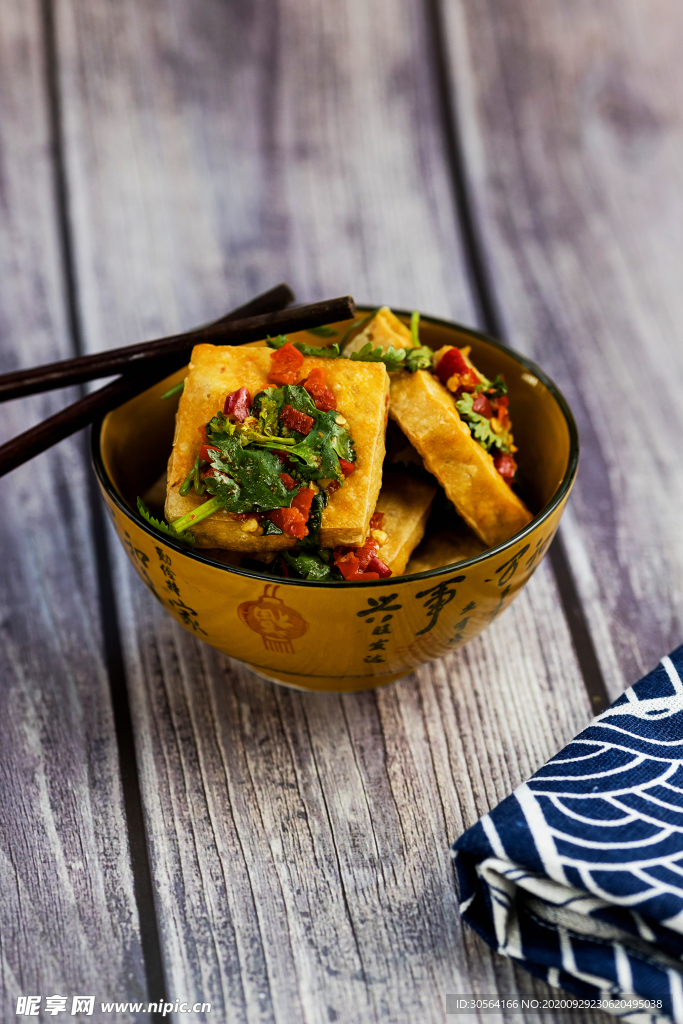 臭豆腐美食食材零食背景海报素材