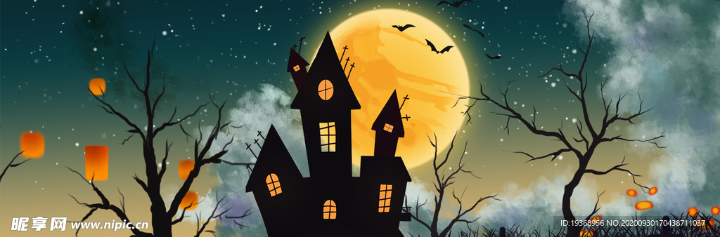 万圣节展板背景