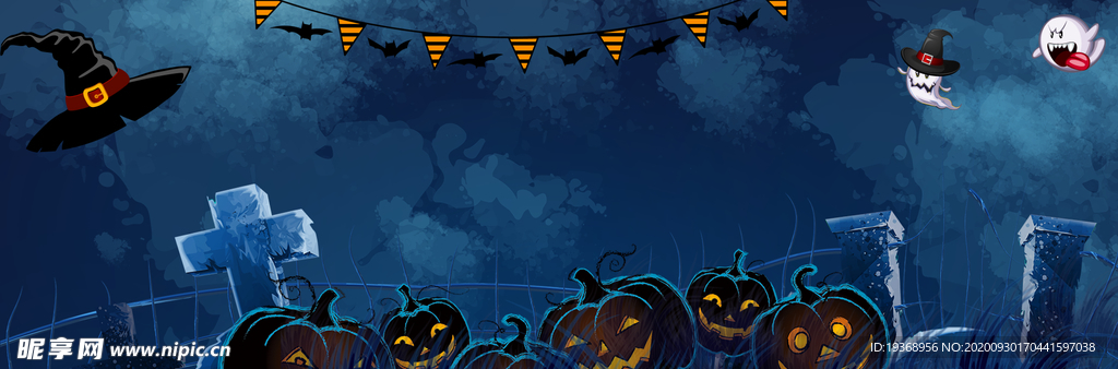 万圣节展板背景